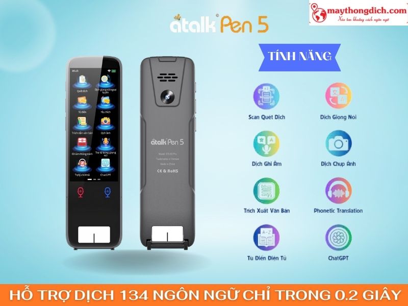 Bút dịch ngôn ngữ cầm tay ATalk Pen 5 Bút dịch ngôn ngữ cầm tay ATalk Pen 5