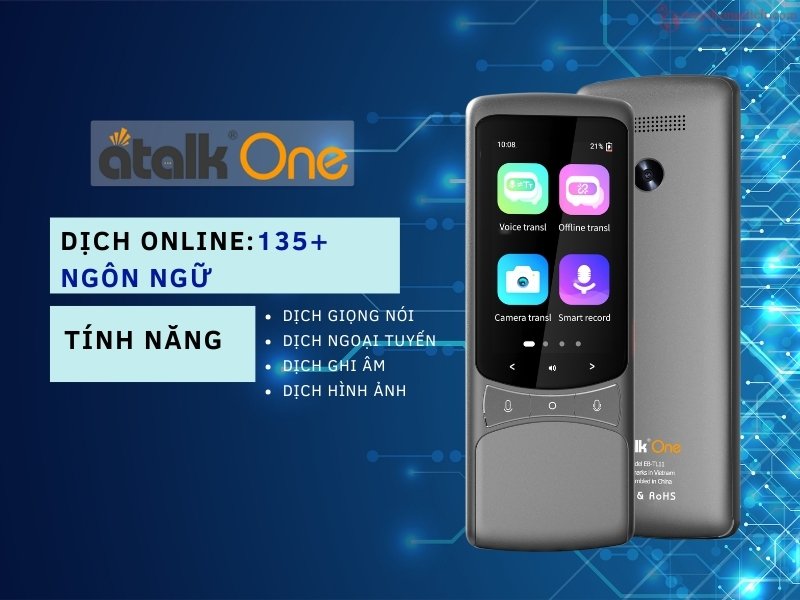 Máy Phiên Dịch 2 chiều Atalk One Máy Phiên Dịch 2 chiều Atalk One