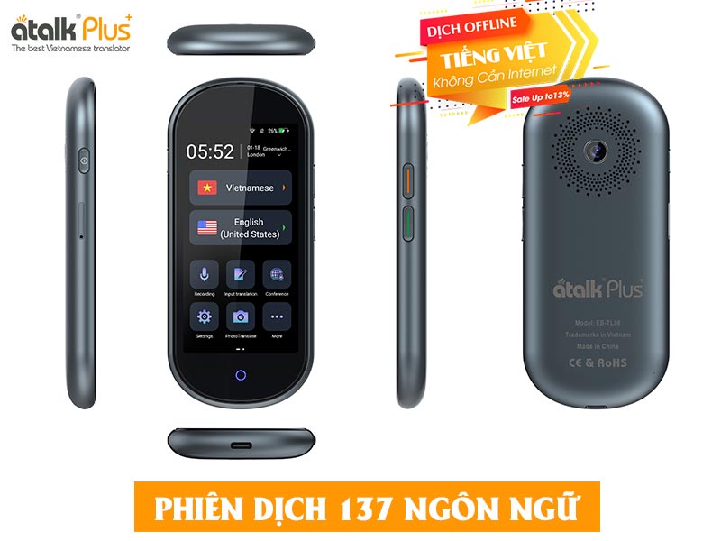 Thiết kế thiết bị dịch thuật đa ngôn ngữ Atalk Plus+ Thiết kế thiết bị dịch thuật đa ngôn ngữ Atalk Plus+