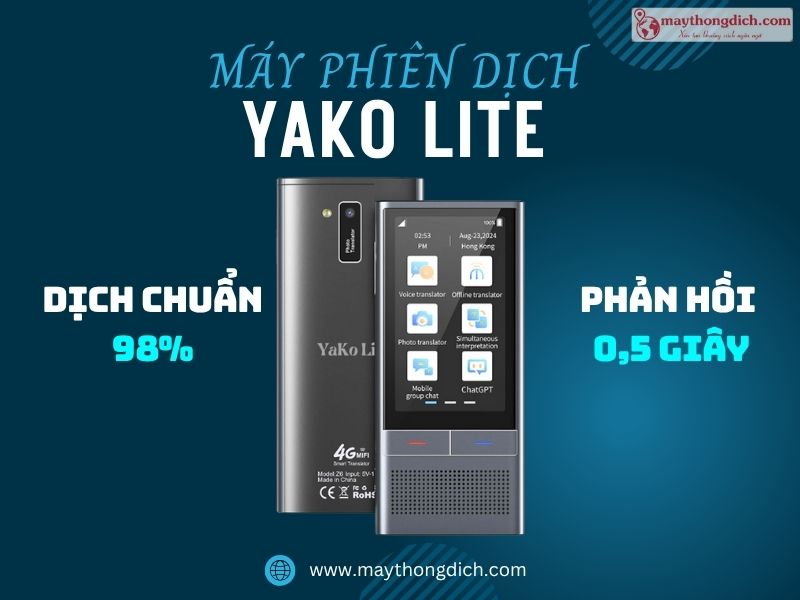Máy phiên dịch Yako Lite - Thiết bị phiên dịch tiếng Việt Tốt nhất hiện nay