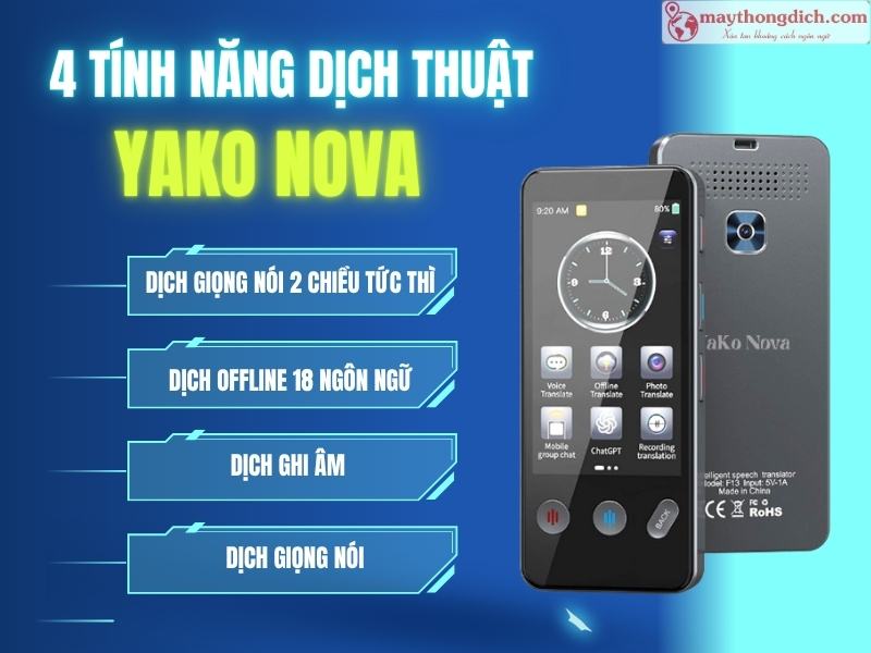 4 Tính năng dịch thuật Yako Nova