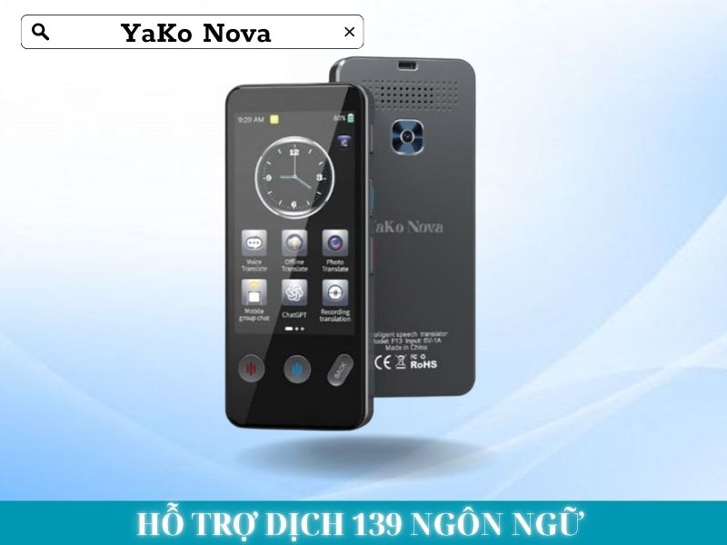 Máy Phiên Dịch Đa Ngôn Ngữ YaKo Nova