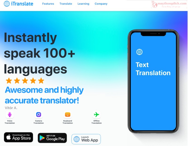 itranslate - Phần Mềm Dịch Offline Cho PC itranslate - Phần Mềm Dịch Offline Cho PC