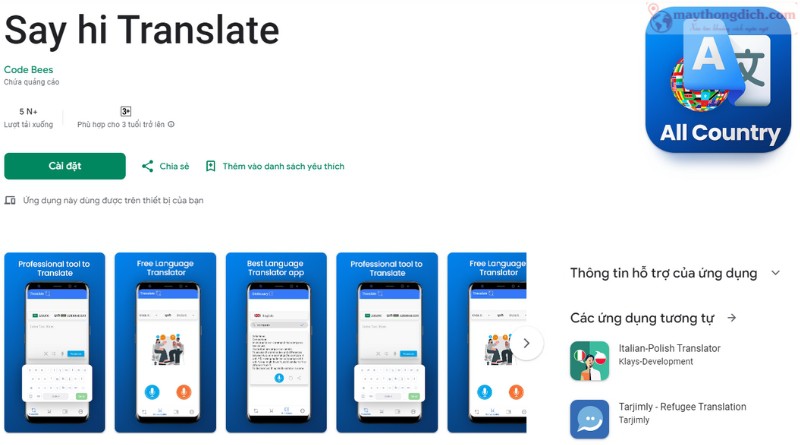 Sayhi - Phần Mềm Dịch Tiếng Anh Offline Cho Máy Tính Sayhi - Phần Mềm Dịch Tiếng Anh Offline Cho Máy Tính
