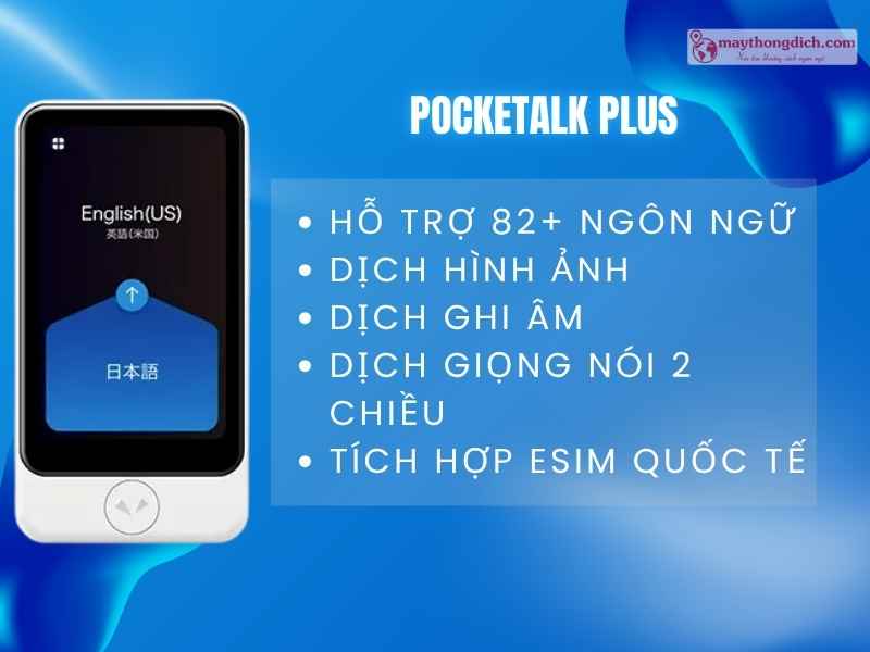 Máy dịch từ Nhật Bản - Pocketalk Plus