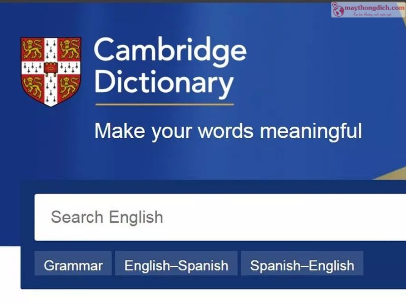 Cambridge Dictionary - Web Dịch Tiếng Anh Chuyên Ngành