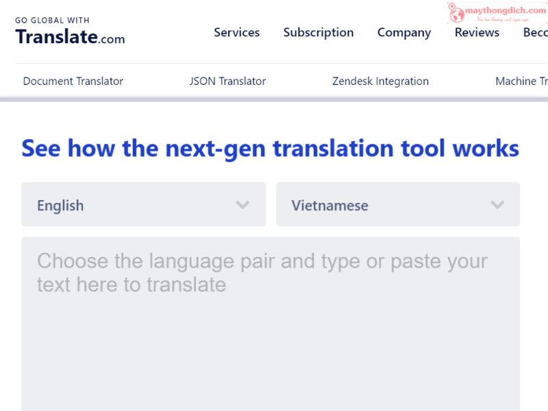 Translate.Com - Trang Web Dịch File Tiếng Anh Sang Tiếng Việt