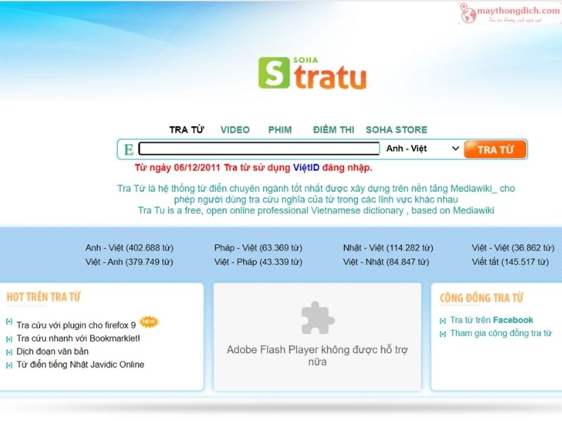 Tratu Soha - Web Dịch Tiếng Việt Sang Tiếng Anh