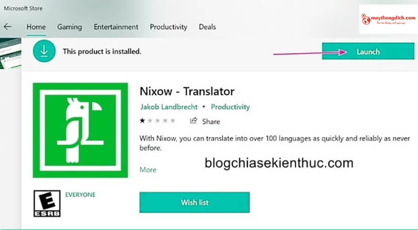 Ứng Dụng Nixow - Dịch Ngôn Ngữ Trên Màn Hình Windows 10