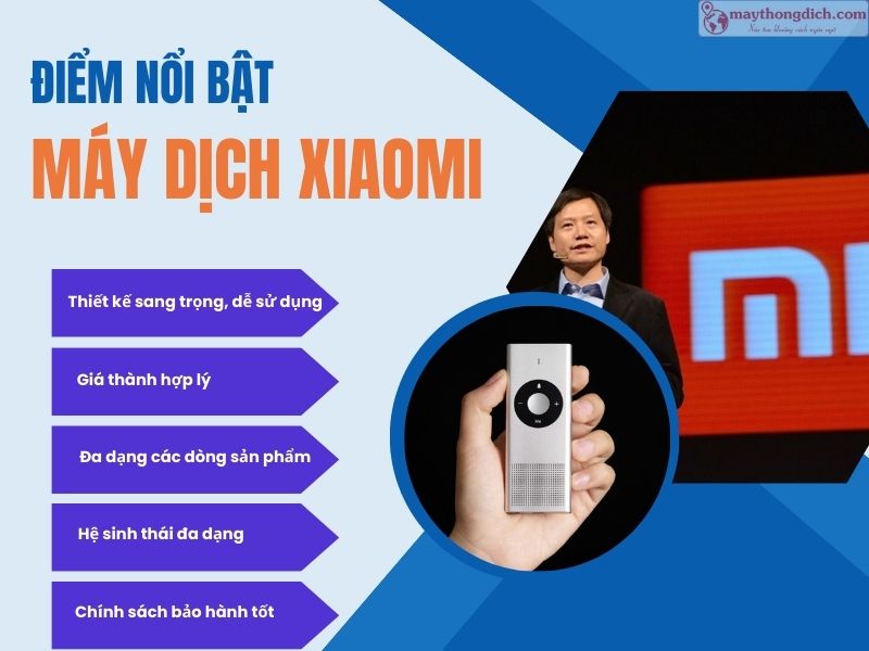 Điểm nổi bật của máy phiên dịch Xiaomi