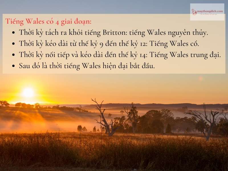 Tiếng Wales - Tiếng Xứ Wales - Tiếng Welsh