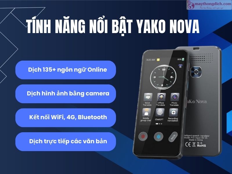 Những tính năng nổi bật của máy dịch tiếng Việt Yako Nova Những tính năng nổi bật của máy dịch tiếng Việt Yako Nova