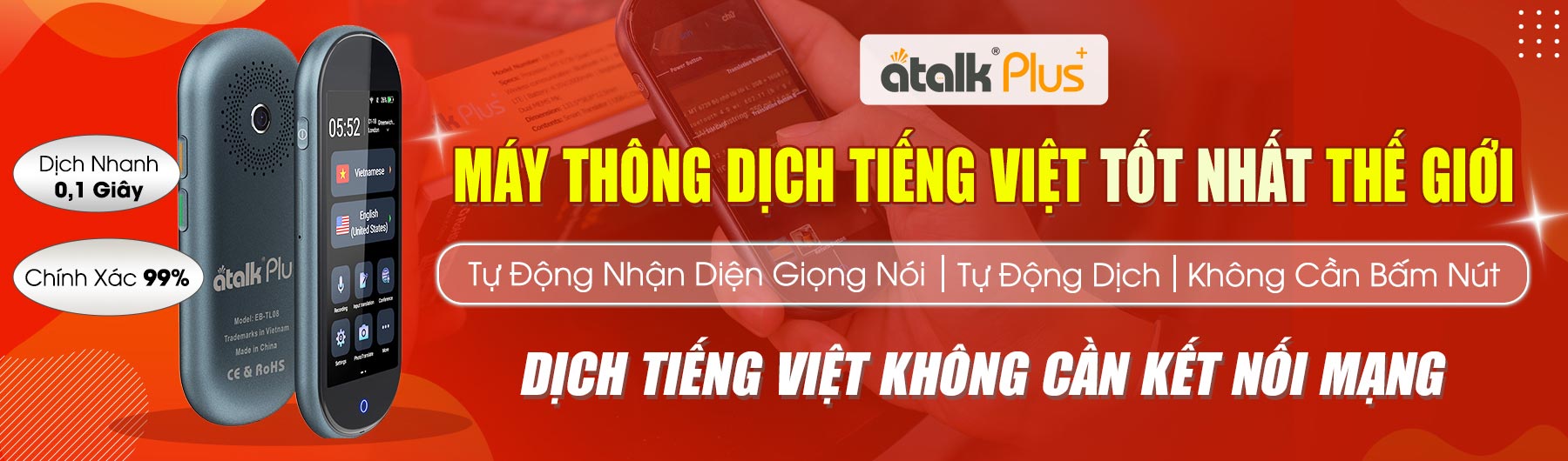 Máy Phiên Dịch ATalk Plus +