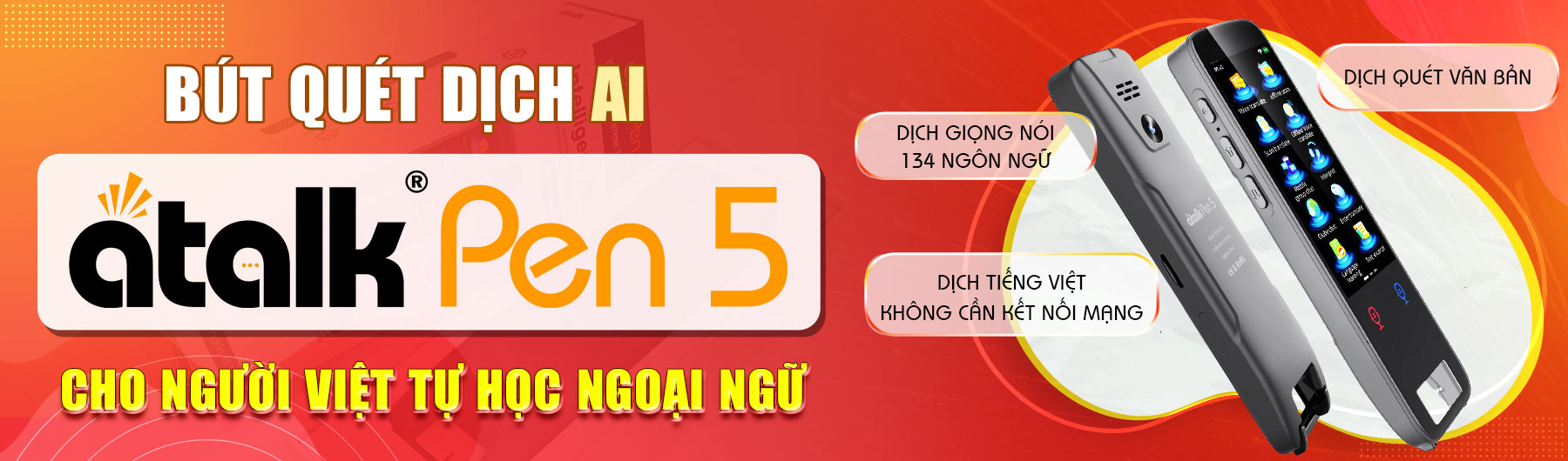 Bút Quét Dịch AI ATalk Pen 5