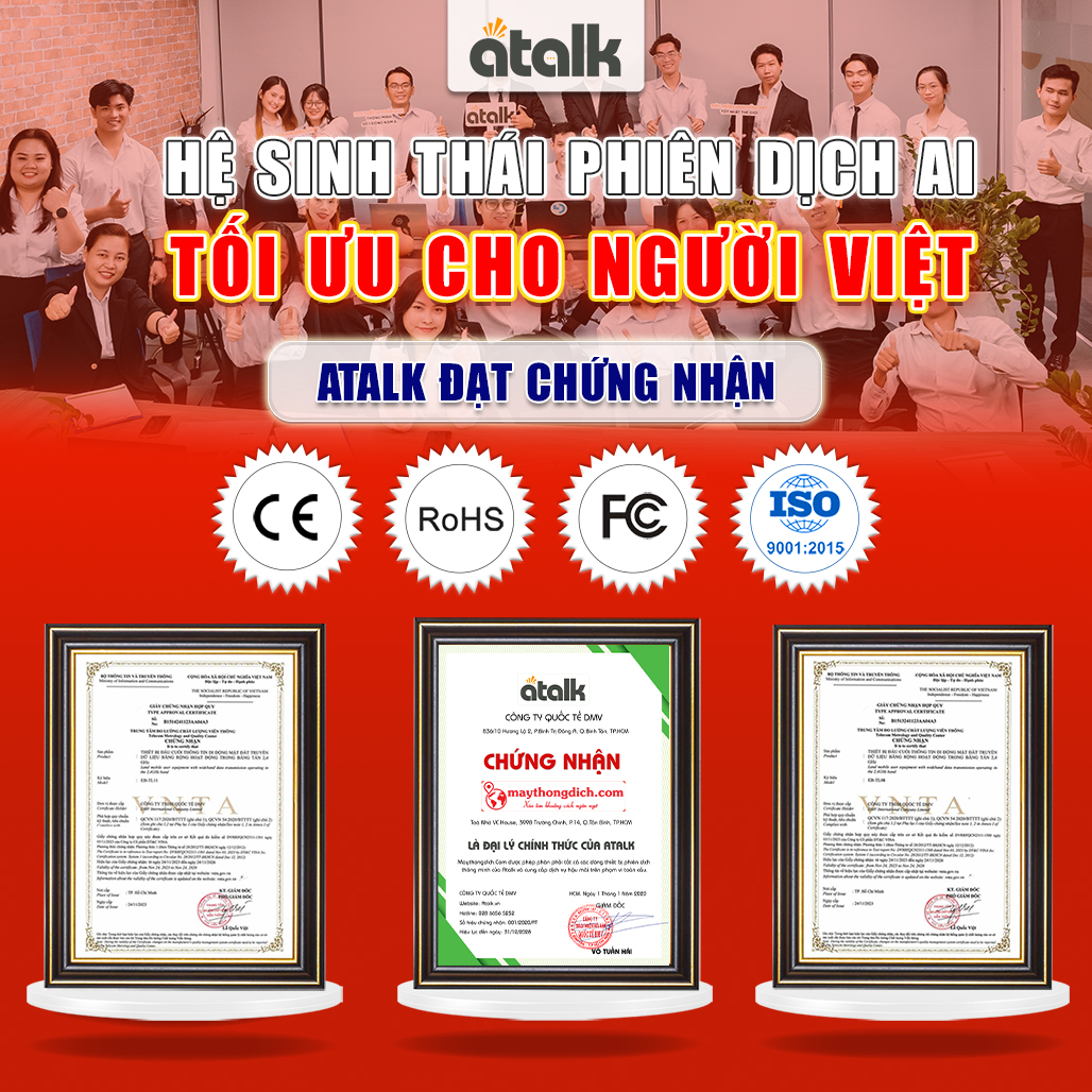 ATalk Lite Dòng Máy Phiên Dịch Quốc Dân Của Thương Hiệu ATalk