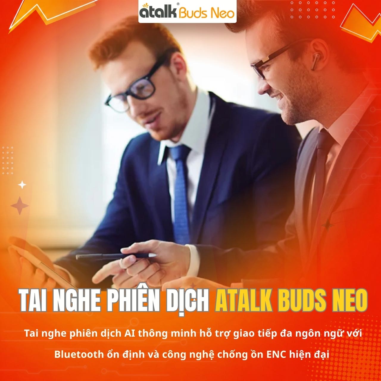 ATalk Buds Neo Được Trang Bị Công Nghệ Bluetooth 5.3 và Công Nghệ Chống Ồn ENC Hiện Đại