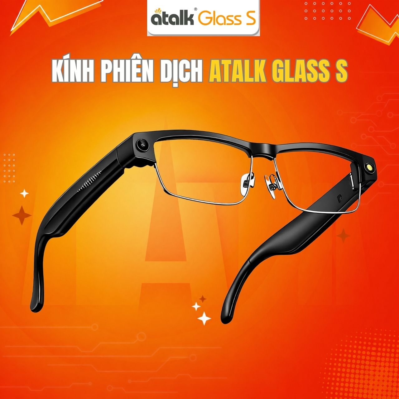 Kính Phiên Dịch AI Thông Minh ATalk Glass S Hỗ Trợ Phiên Dịch 138 Ngôn Ngữ Chuẩn Xác