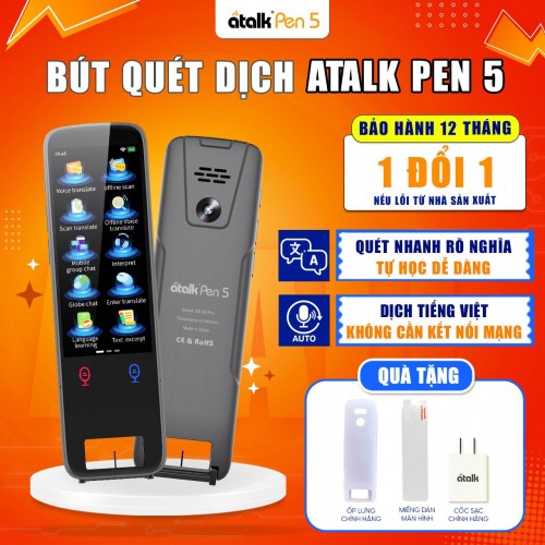 Bút Quét Dịch ATalk Pen 5 | Dịch 134+ Ngôn Ngữ Quét Nhanh Rõ Nghĩa Bút Quét Dịch ATalk Pen 5 | Dịch 134+ Ngôn Ngữ Quét Nhanh Rõ Nghĩa