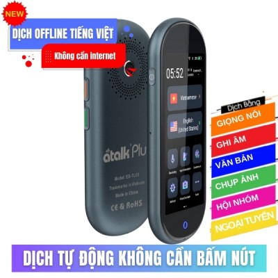 Máy Phiên Dịch ATalk Plus+ | Dịch Tự Động  150 Ngôn Ngữ - Không Cần Bấm Nút