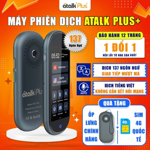 Máy Phiên Dịch ATalk Plus+ | Thông Dịch Tiếng Việt OFFLINE Rõ Nghĩa